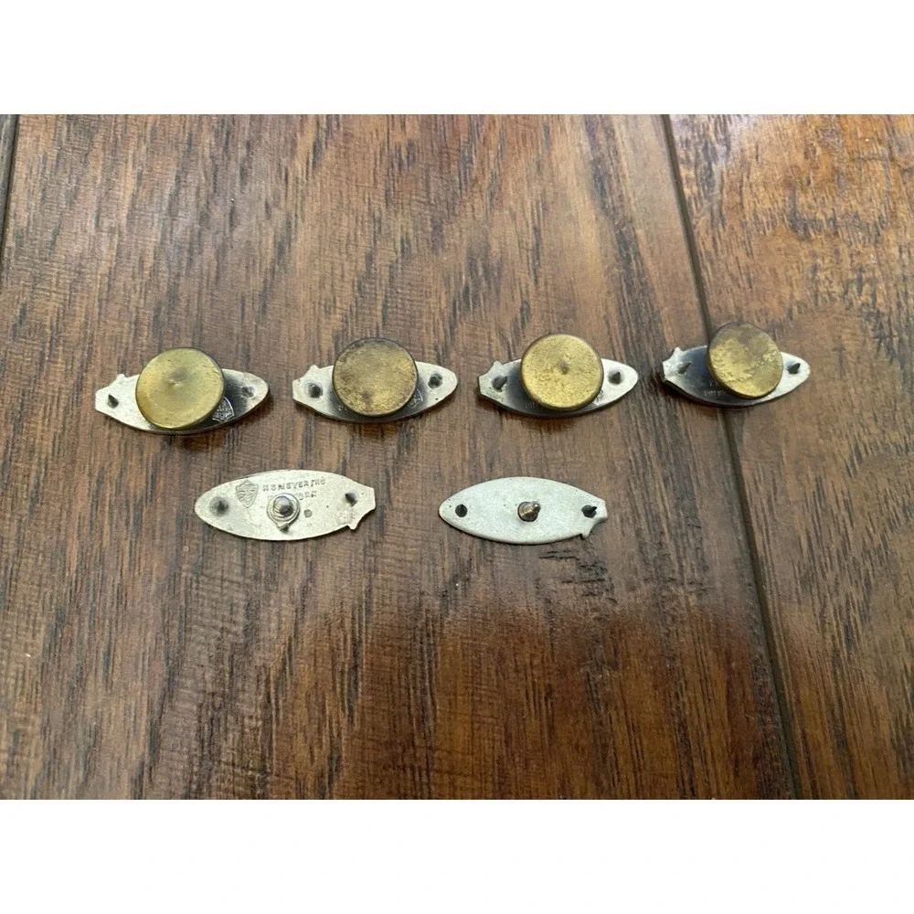 Lot of 6 Vintage Culver Military Academy Pins - Uniform Advertising Buttons 40s
